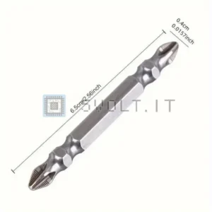 Set 10pz Punte Cacciavite Acciaio S2 Magnetiche Antiscivolo