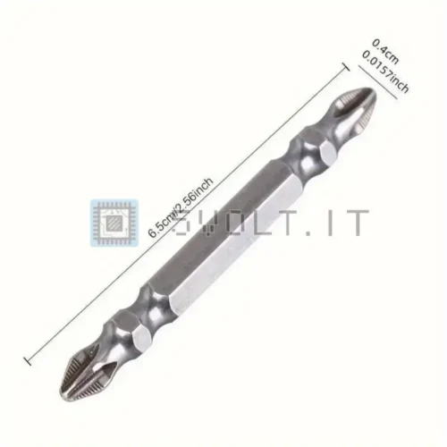 Set 10pz Punte Cacciavite Acciaio S2 Magnetiche Antiscivolo