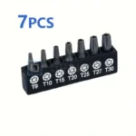 Set 7pz Punte Cacciavite Torx T9-T30 Acciaio Esagonali