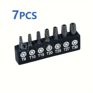 Set 7pz Punte Cacciavite Torx T9-T30 Acciaio Esagonali