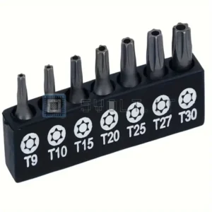 Set 7pz Punte Cacciavite Torx T9-T30 Acciaio Esagonali