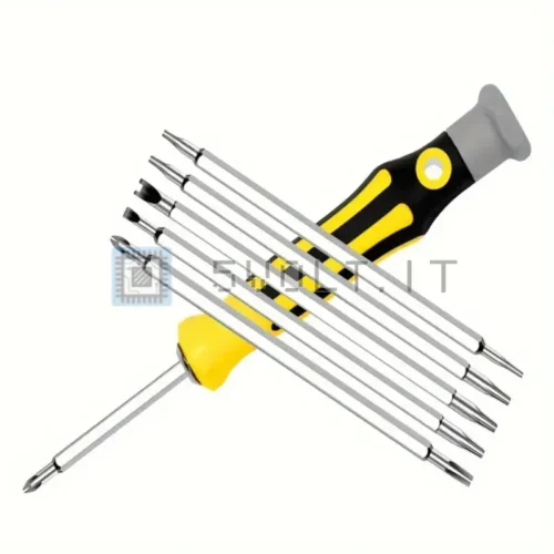 Set Cacciaviti 12-in-1 con Punte Torx Philips Y U