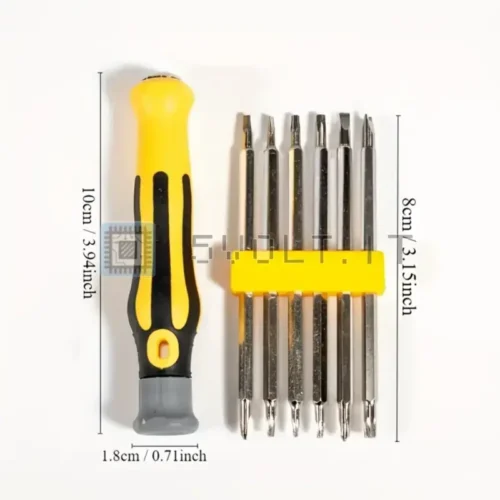 Set Cacciaviti 12-in-1 con Punte Torx Philips Y U