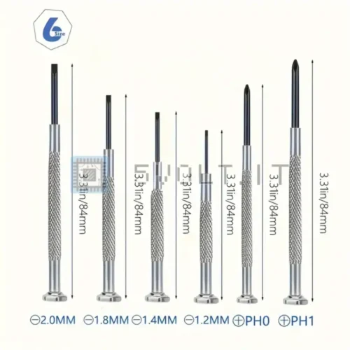 Set 6pz Cacciaviti Philips per Orologi Smartphone Occhiali