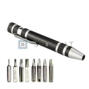 Penna Cacciavite Alluminio 8-in1 per Riparazioni Semplici