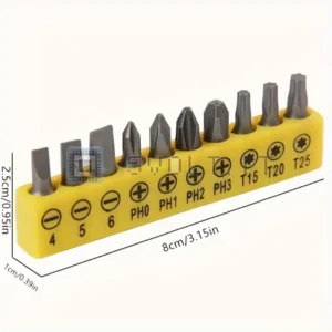 10pz Punte Avvitatore Elettrico Trapano Elettrico Torx