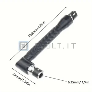 Chiave a Bussola a Doppia Testa a L 90 Gradi 6.35mm