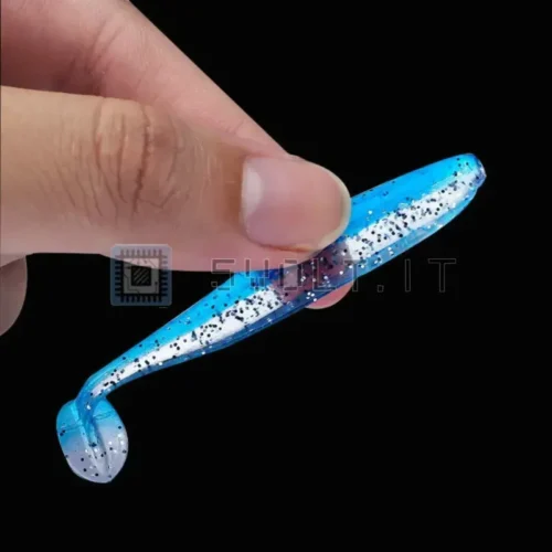 10pz Esca Morbida Finta con Coda a T Casuali Silicone