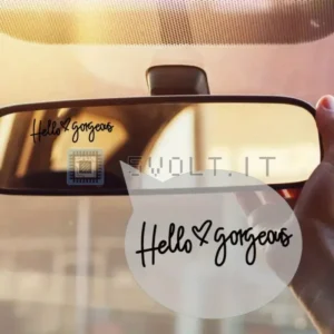 Adesivo Vinile per Specchietto Retrovisore Hello Gorgeous