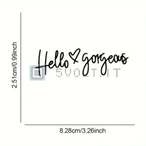 Adesivo Vinile per Specchietto Retrovisore Hello Gorgeous