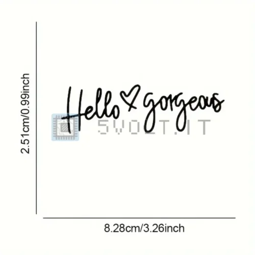 Adesivo Vinile per Specchietto Retrovisore Hello Gorgeous