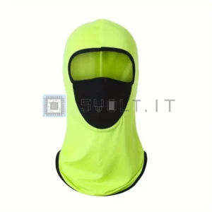 Sottocasco Balaclava Verde Fluorescente Protezione UV