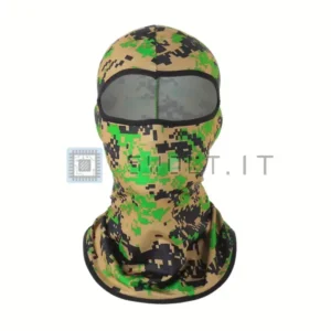 Sottocasco Balaclava Verde Mimetico Protezione UV