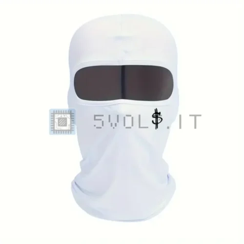 Sottocasco Balaclava Bianco Simbolo Dollaro Protezione UV