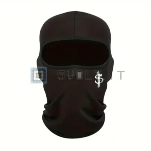 Sottocasco Balaclava Nero Simbolo Dollaro Protezione UV
