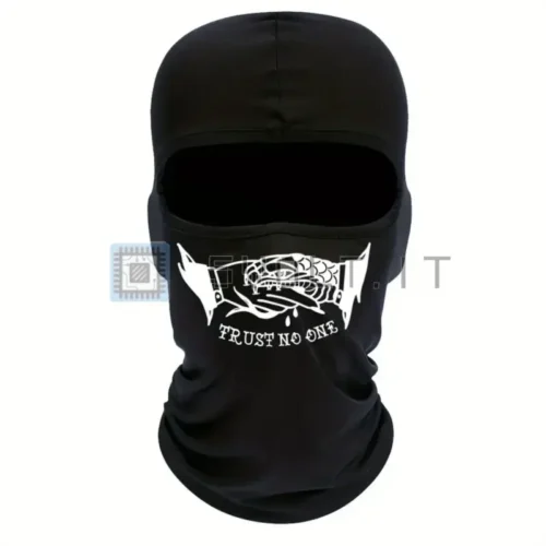 Sottocasco Balaclava Nero Trust No One Antivento Protezione