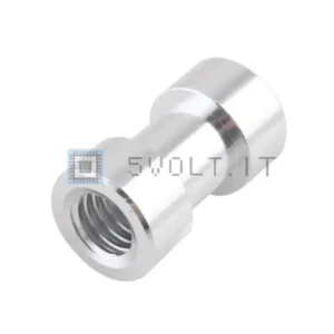 Adattatore Metallo da Femmina ¼ a Femmina 3/8 Treppiede
