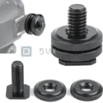 Adattatore ¼ per Flash Hot Shoe a Treppiede Doppi Dadi