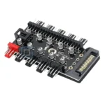 PC 1 a 10 4pin Ventole Raffreddamento PWM HUB SATA