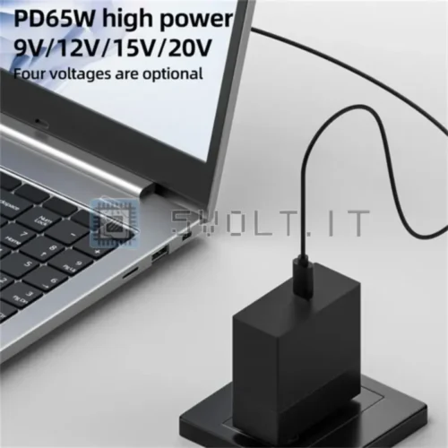Cavo Adattatore da USB-C a DC 5.5x2.1mm Jack Alimentazione