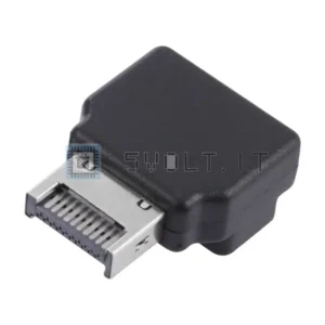 Adattatore Angolare Type E Femmina a Maschio 90gradi PC
