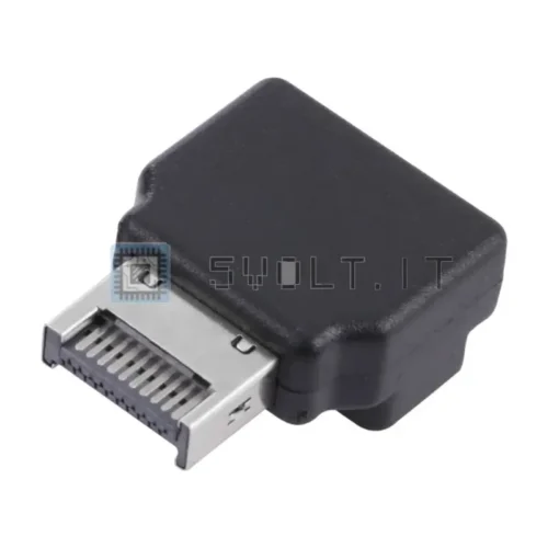 Adattatore Angolare Type E Femmina a Maschio 90gradi PC