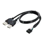 Cavo da Scheda Madre 9pin Femmina a Doppio USB 2.0 Maschio