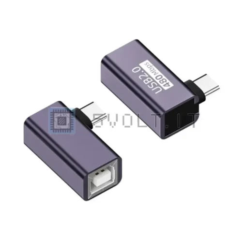 Convertitore da USB-B Femmina a USB-C Maschio 480Mbps