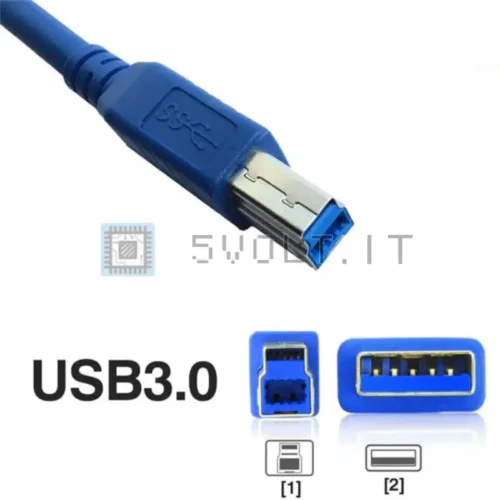 Cavo da USB 3.0 Maschio a USB Type B Maschio Stampanti