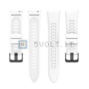 Cinturino Silicone Bianco per Galaxy Watch 6 5 5Pro 4 3