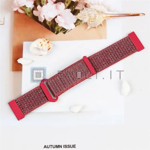 Cinturino Nylon Rosso 22mm per Galaxy Watch 3 / Gear S3