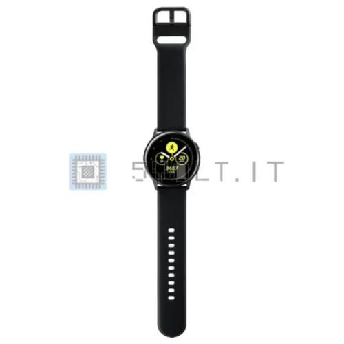 Cinturino Silicone Nero 20mm per Galaxy Watch 4 Garmin Move