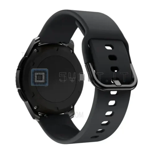 Cinturino Silicone Nero 22mm per Samsung Galaxy Watch 46mm