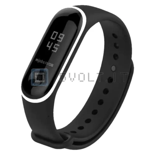 Cinturino Silicone Nero per Xiaomi Mi Band 3 Morbido