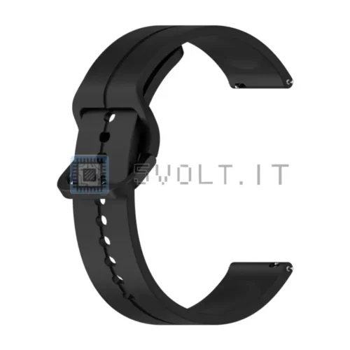 Cinturino Silicone Nero per Galaxy Watch 3 45mm/ Huawei GT3