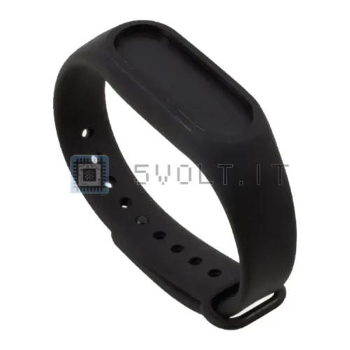 Cinturino Silicone Nero per Xiaomi Mi Band 2 Flessibile