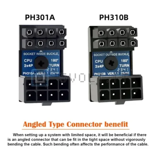 PH310A Set 2pz ATX 8P EPS Maschio a Femmina per CPU