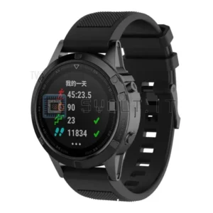 Cinturino Silicone Garmin Fenix 5 / Forerunner 935 945 Nero