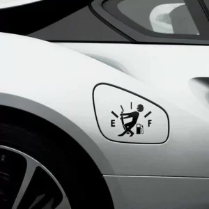 Adesivo Auto Sticker Serbatoio Gasolio Lancetta Omino