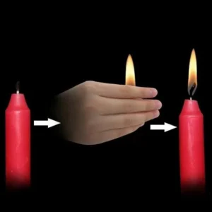 Trucco Magia Pollice Fuoco Illusione Candela Prop Close Up