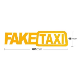 2 Pezzi Adesivi Alta Qualita Fake Taxi Faketaxi In Vinile