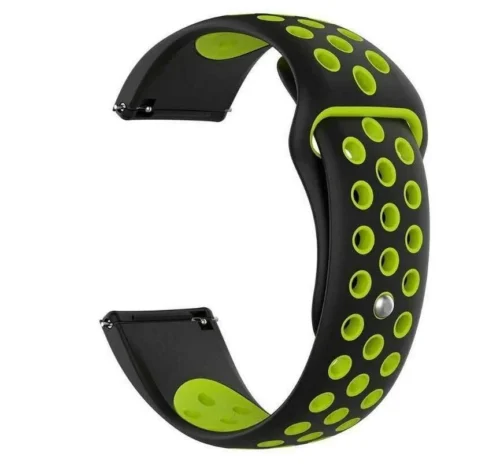 Cinturino Universal Sudorazione Nero Verde Fitbit Versa/Lite