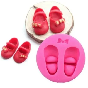 Stampo Silicone Torta Piedi Ballerine Scarpe Con Fiocco Cake