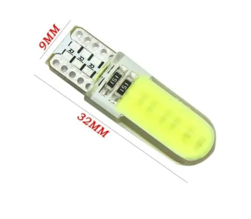 Lotto 10 Pezzi Led In Gel Lampadine 12V T10 W5W Bianco 6500K