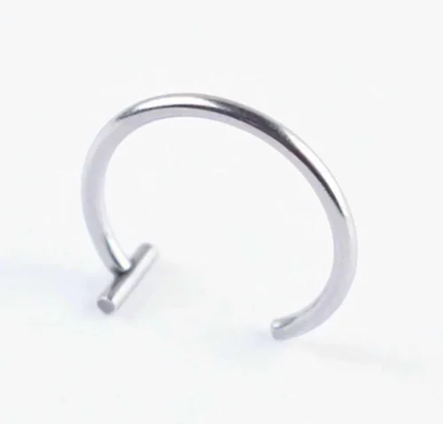 Piercing Finto Acciaio Chirurgico Labbro Bocca Anallergico