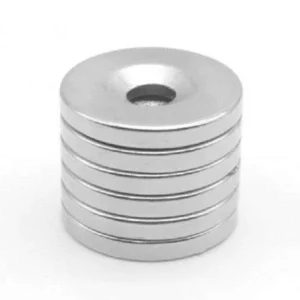 10 Magneti Neodimio Diametro 6Mm Con Foro 3Mm Spessore 3mm