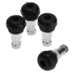 4 Pezzi Valvole Cromate Per Pneumatici Auto E Moto Tubeless