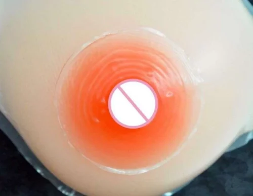Coppia Capezzoli Finti Silicone Morbido Copertura Adesivi