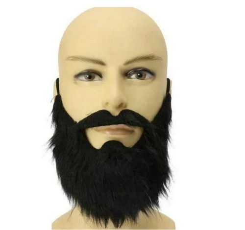 Barba Finta Nera Ideale Travestimenti Carnevale Halloween