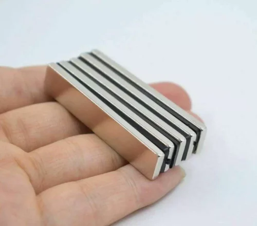 2 Pezzi Magneti Neodimio 50X10X3Mm Forte N35 Ndfeb